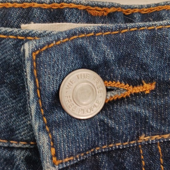 Free People Dark Blue Flare Jeans - Picture 7 of 12